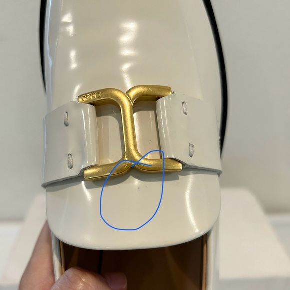 Chloe Marcie loafer in Egg Shell Patent Leather, Size 39.5/9.5, New in Box - Picture 8 of 10